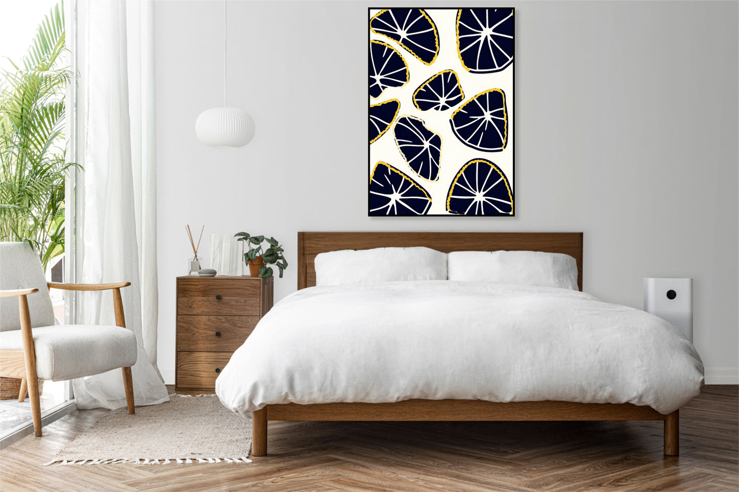 Plakat  Cytrusy Minimalistyczny , Wnętrza Styl Skandynawski, Boho