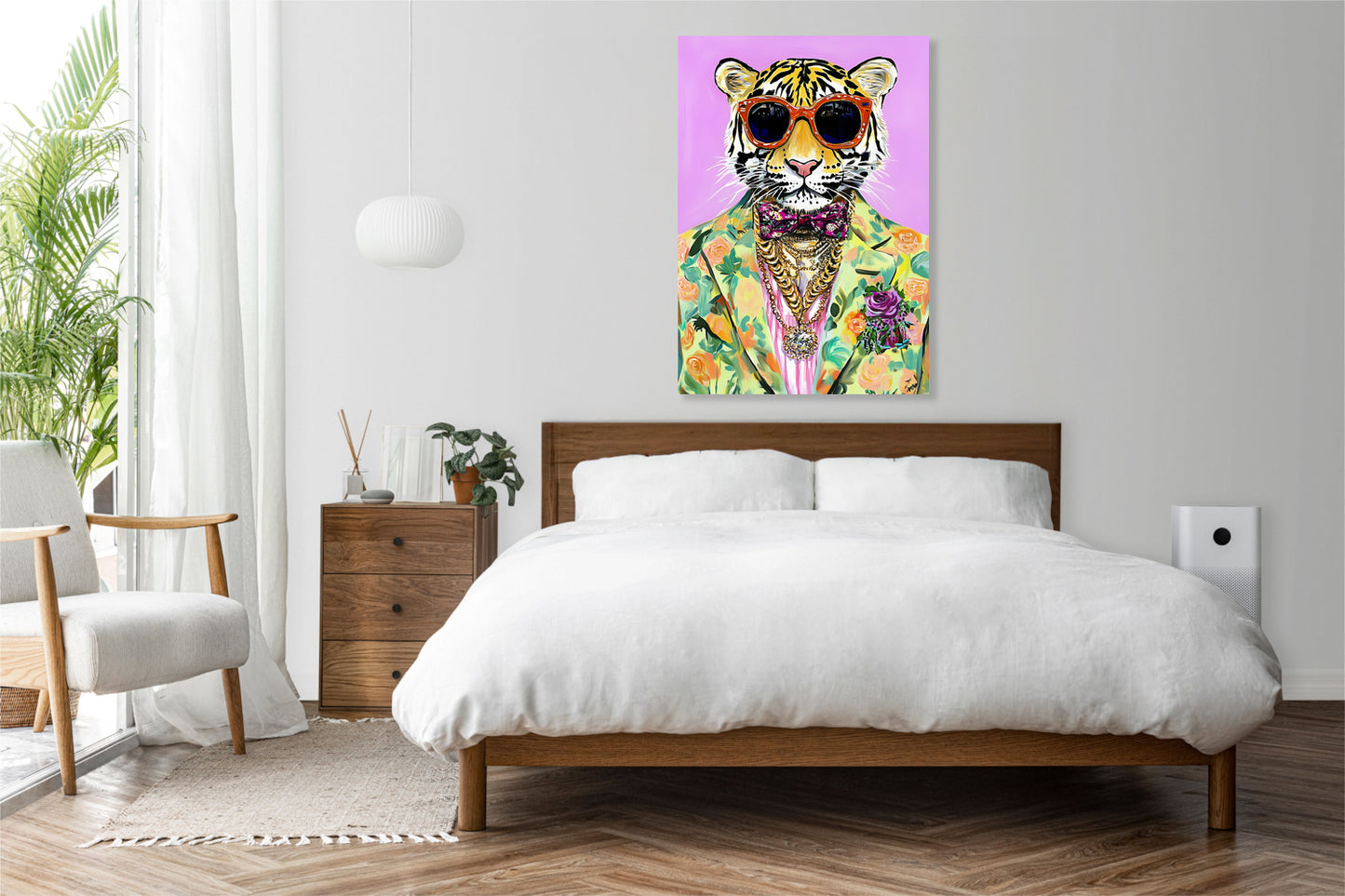 Obraz  Vintage Plakat Artystyczny | Portret Tygrysa | Pop Art