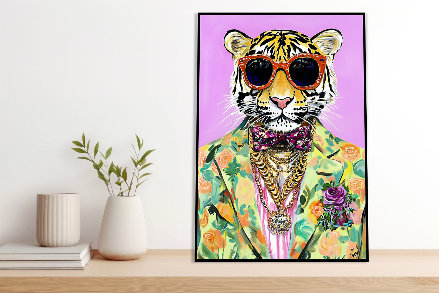 Plakat  Vintage Plakat Artystyczny | Portret Tygrysa | Pop Art