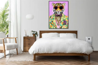 Plakat  Vintage Plakat Artystyczny | Portret Tygrysa | Pop Art
