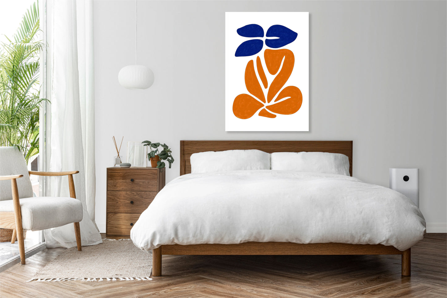 Obraz  Siad Minimalistyczny , Wnętrza Styl Skandynawski, Boho