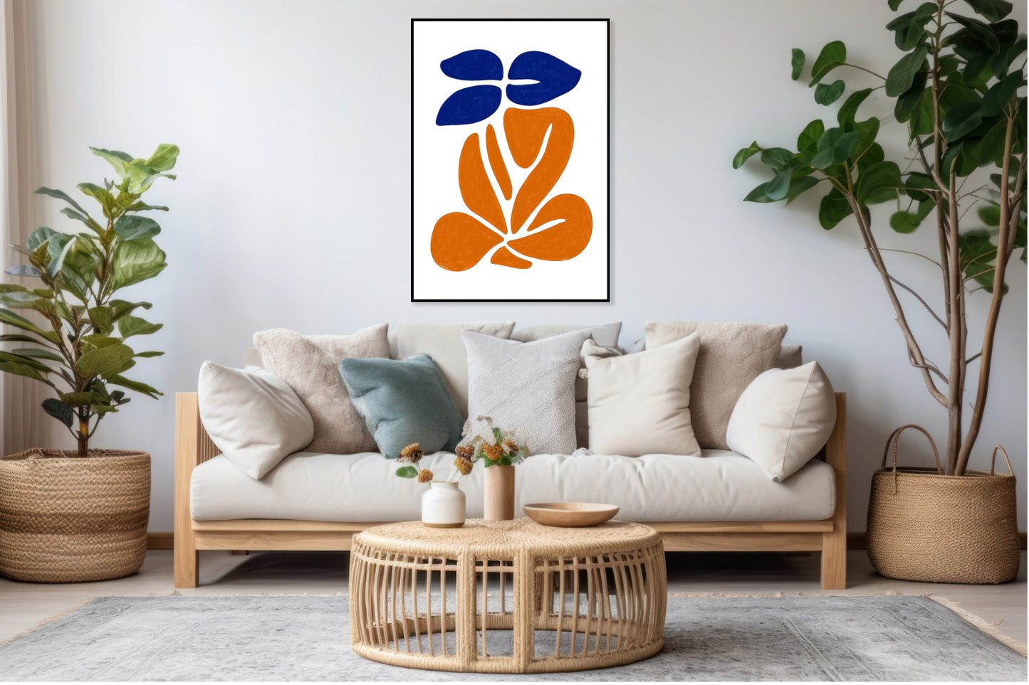 Plakat  Siad Minimalistyczny , Wnętrza Styl Skandynawski, Boho