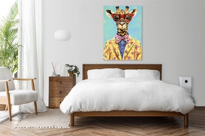 Obraz  Vintage Plakat Artystyczny | Portret | Żyrafa | Pop Art