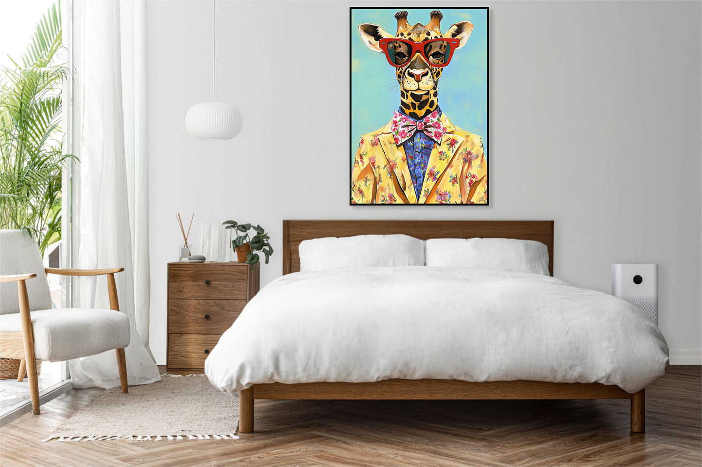 Plakat  Vintage Plakat Artystyczny | Portret | Żyrafa | Pop Art