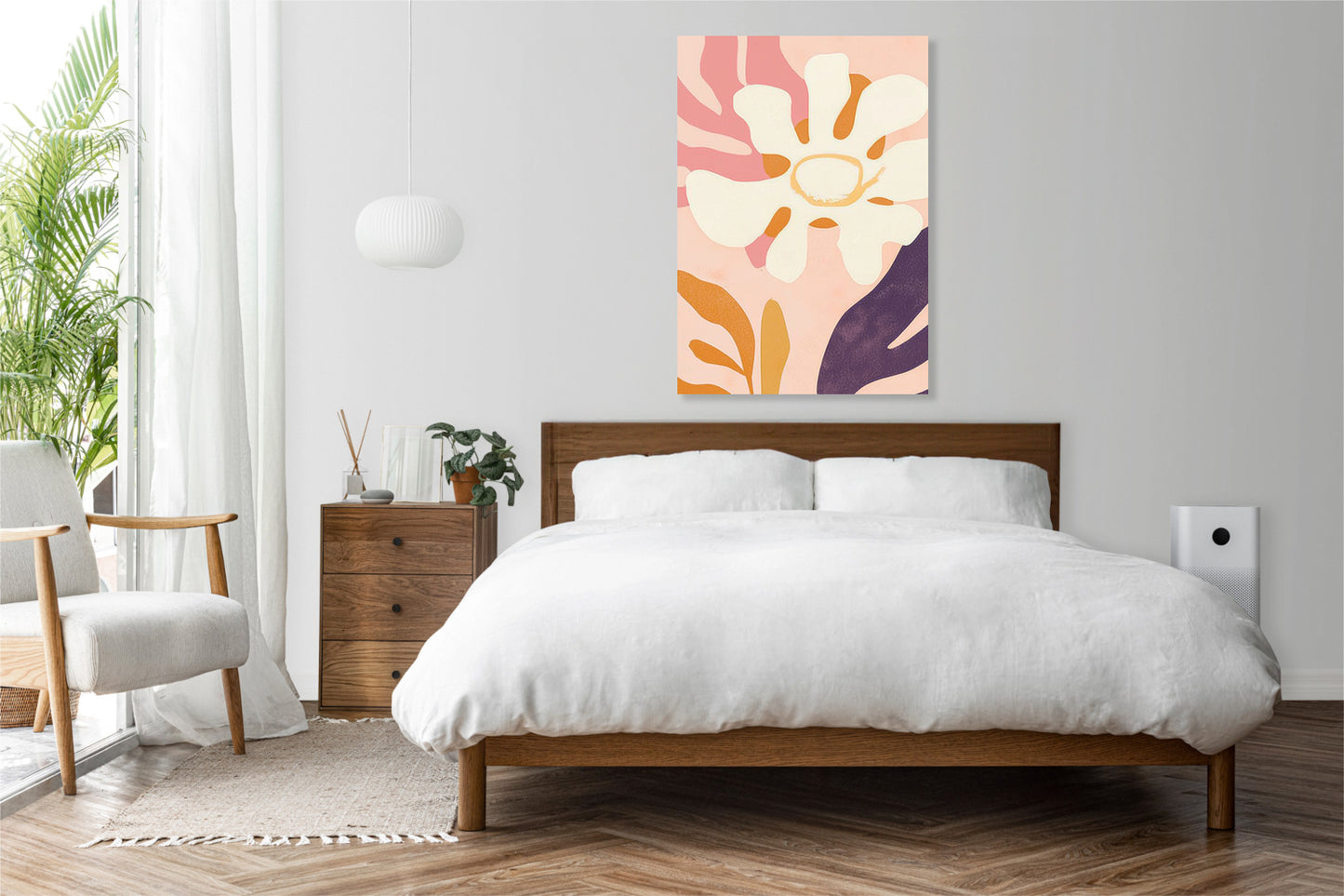 Obraz   Ogród Minimalistyczny , Wnętrza Styl Skandynawski, Boho