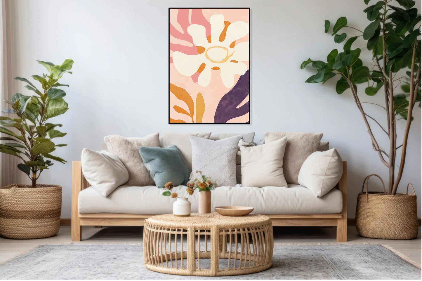 Plakat   Ogród Minimalistyczny , Wnętrza Styl Skandynawski, Boho