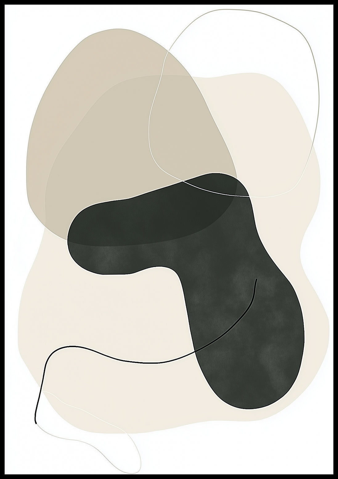 Plakat  Warstwa Minimalistyczny , Wnętrza Styl Skandynawski, Boho