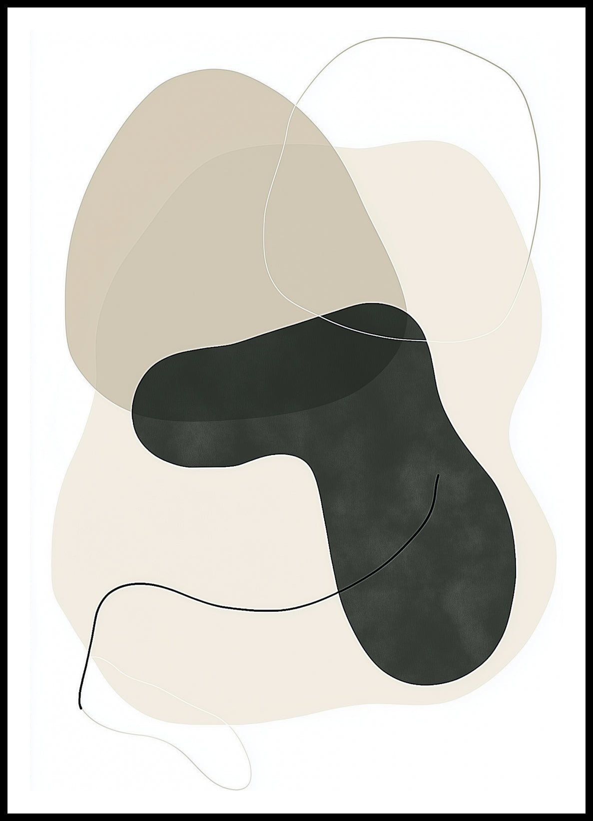 Plakat  Warstwa Minimalistyczny , Wnętrza Styl Skandynawski, Boho