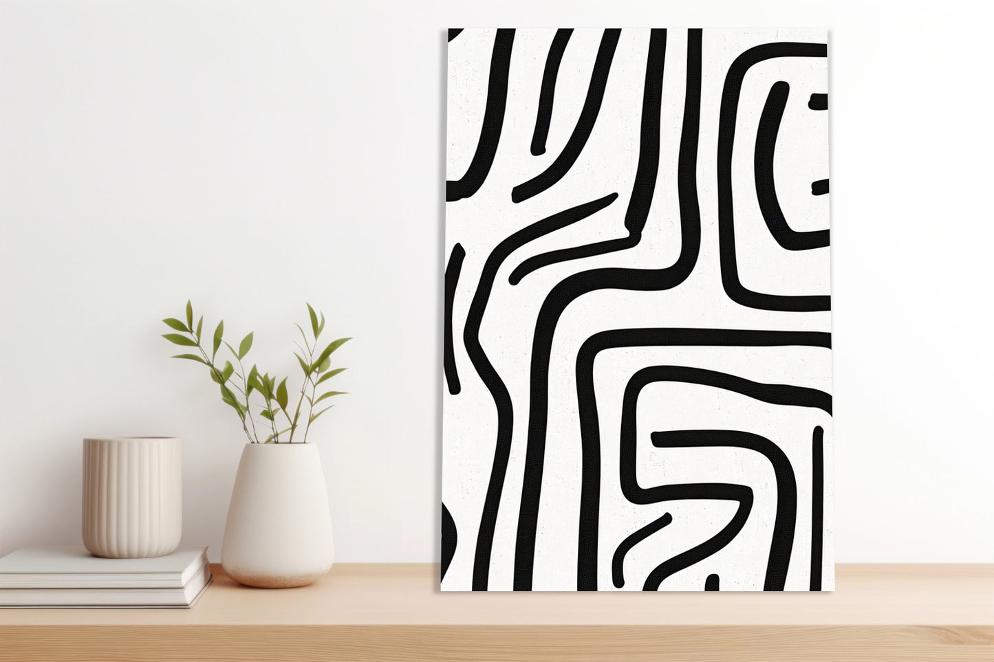 Obraz  Linijny Minimalistyczny , Wnętrza Styl Skandynawski, Boho
