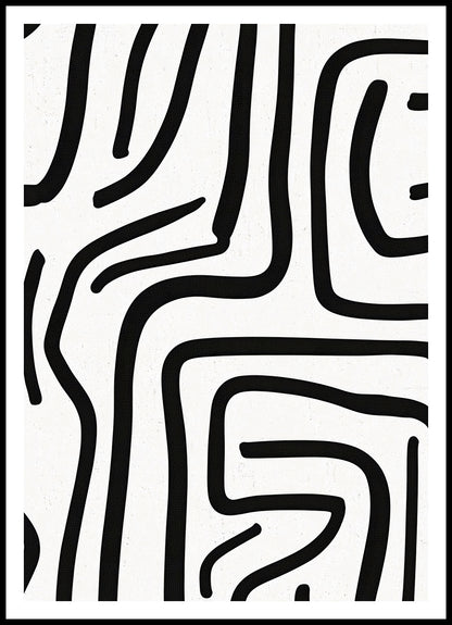Plakat  Linijny Minimalistyczny , Wnętrza Styl Skandynawski, Boho