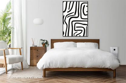 Plakat  Linijny Minimalistyczny , Wnętrza Styl Skandynawski, Boho