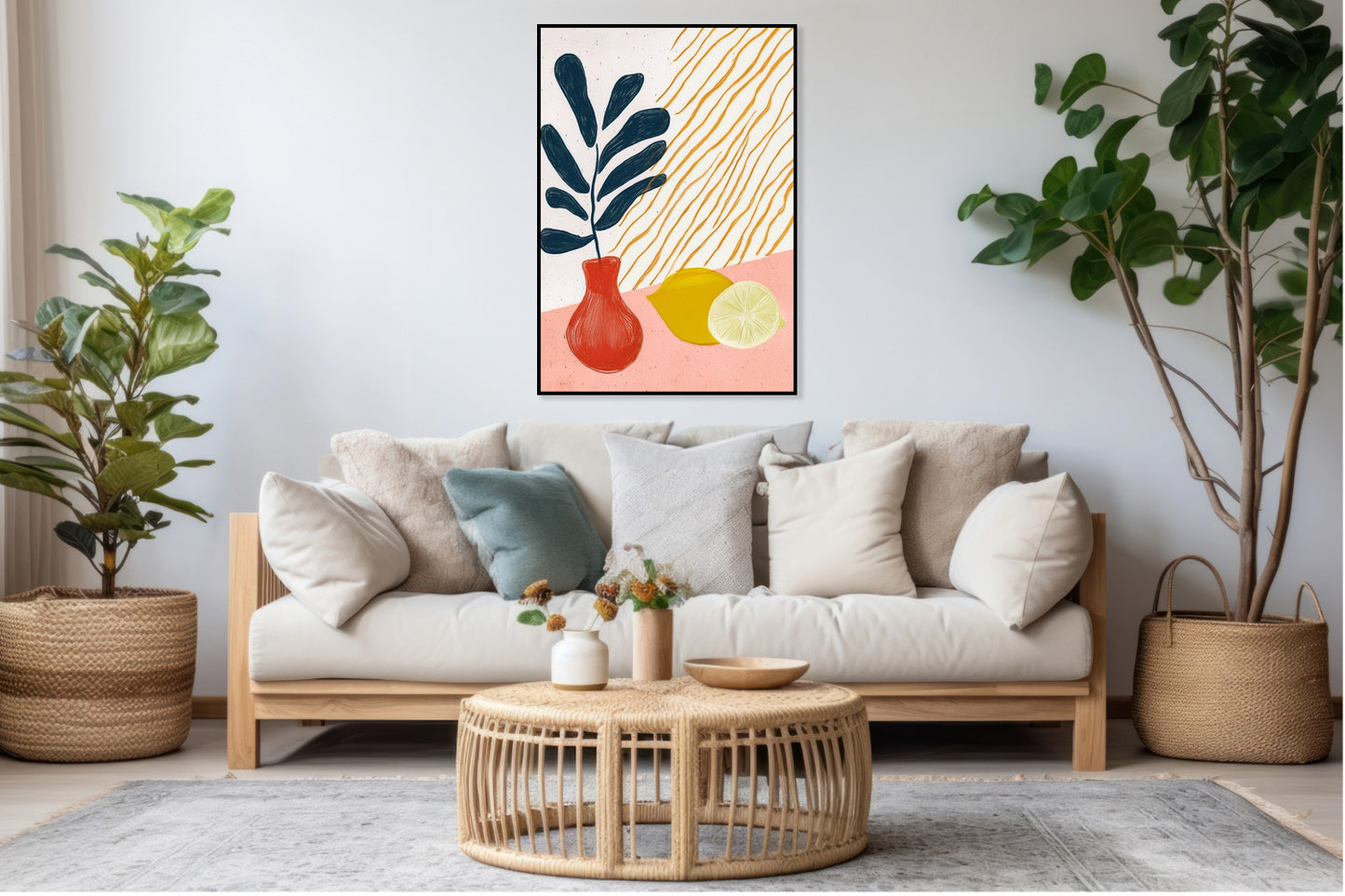 Plakat  Wazon Minimalistyczny , Wnętrza Styl Skandynawski, Boho