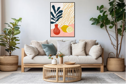 Plakat  Wazon Minimalistyczny , Wnętrza Styl Skandynawski, Boho
