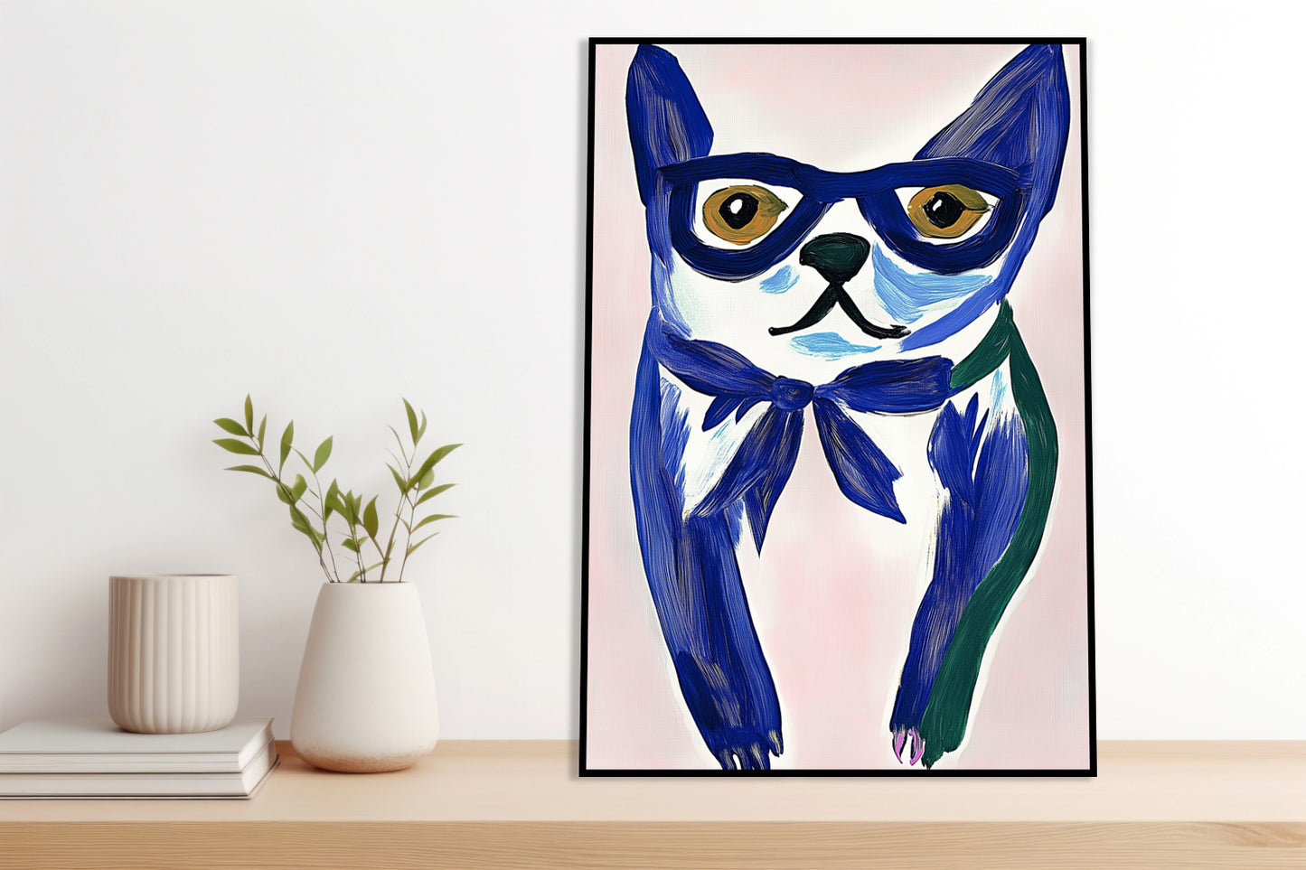 Plakat  Psiecko Minimalistyczny , Wnętrza Styl Skandynawski, Boho