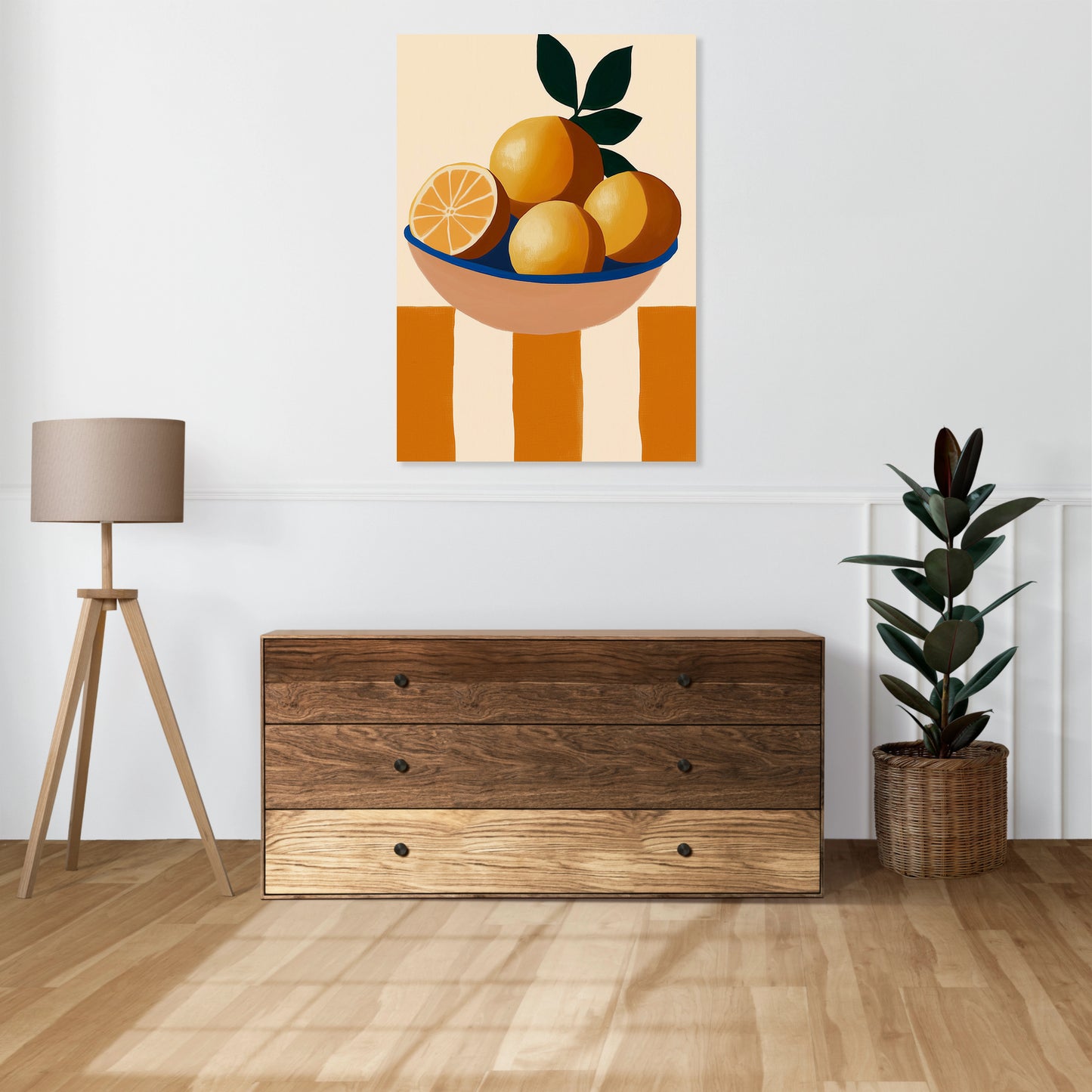 Obraz  Stolik Minimalistyczny , Wnętrza Styl Skandynawski, Boho