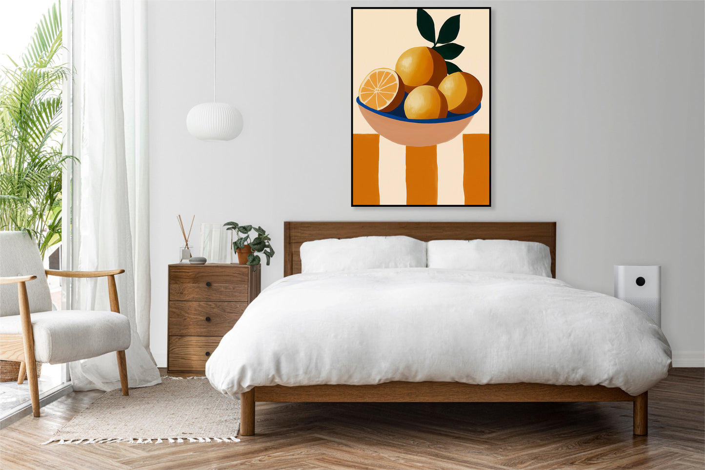 Plakat  Stolik Minimalistyczny , Wnętrza Styl Skandynawski, Boho