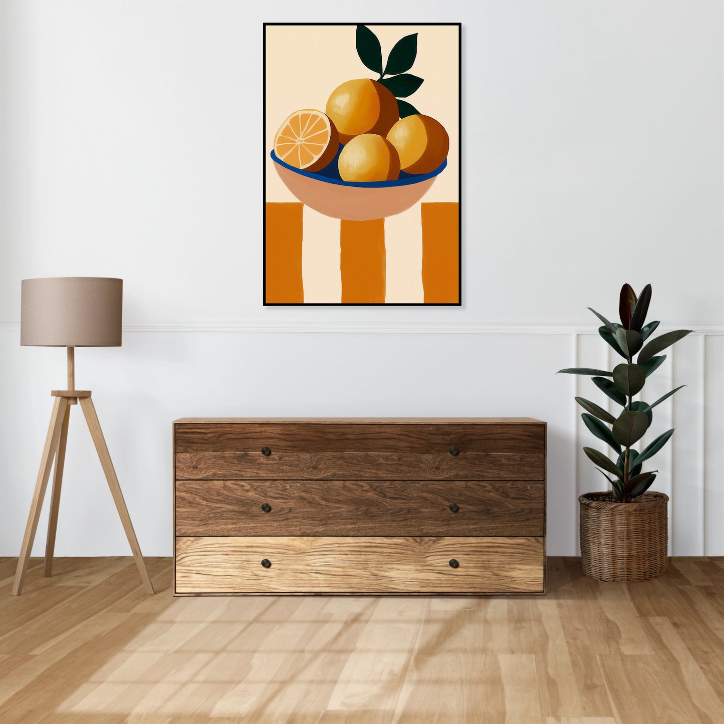 Plakat  Stolik Minimalistyczny , Wnętrza Styl Skandynawski, Boho