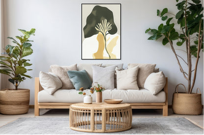 Plakat  Widok Minimalistyczny , Wnętrza Styl Skandynawski, Boho