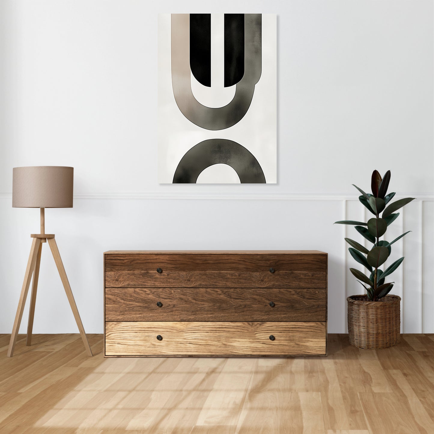 Obraz  Okręgi Minimalistyczny , Wnętrza Styl Skandynawski, Boho