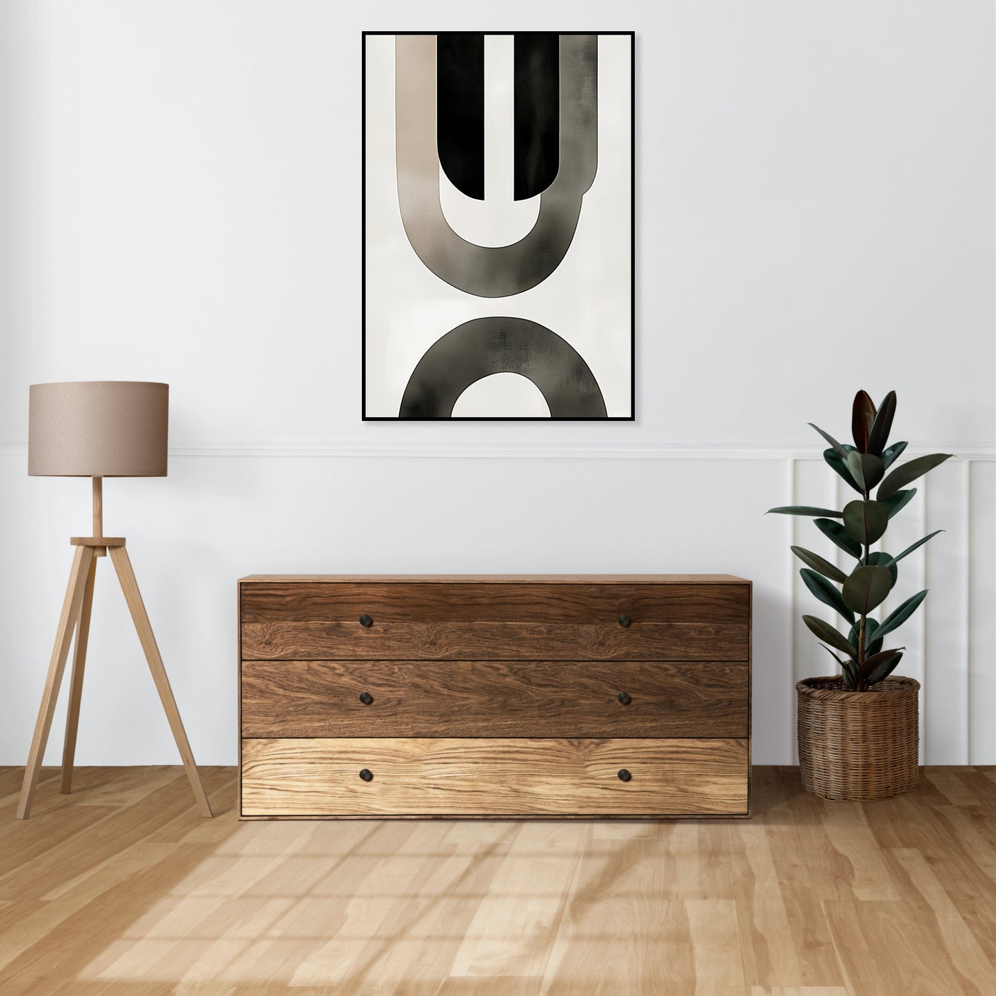 Plakat  Okręgi Minimalistyczny , Wnętrza Styl Skandynawski, Boho