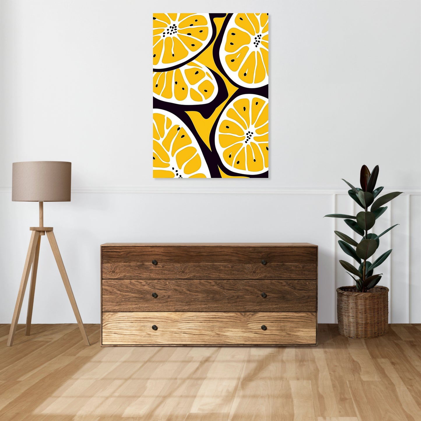 Obraz  Nowoczesny Owoce I Cytryny I  Pop Art Vintage do Salonu