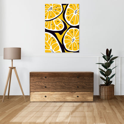 Obraz  Nowoczesny Owoce I Cytryny I  Pop Art Vintage do Salonu