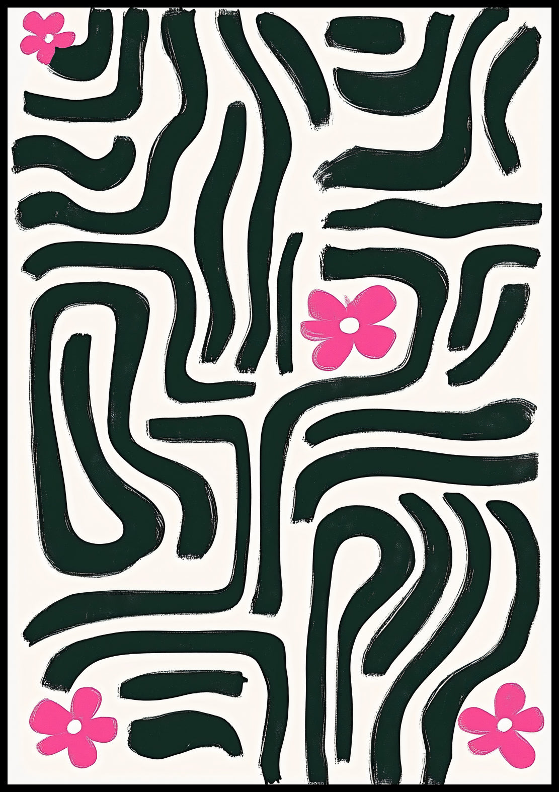 Plakat  Kreski Minimalistyczny , Wnętrza Styl Skandynawski, Boho