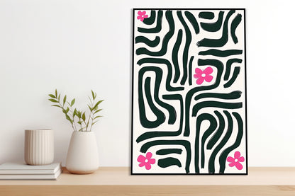 Plakat  Kreski Minimalistyczny , Wnętrza Styl Skandynawski, Boho