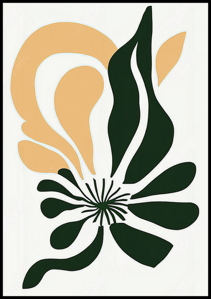 Plakat  Kwiat Minimalistyczny , Wnętrza Styl Skandynawski, Boho