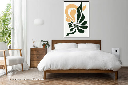 Plakat  Kwiat Minimalistyczny , Wnętrza Styl Skandynawski, Boho