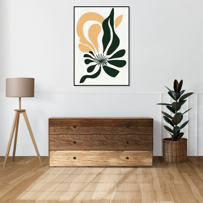 Plakat  Kwiat Minimalistyczny , Wnętrza Styl Skandynawski, Boho