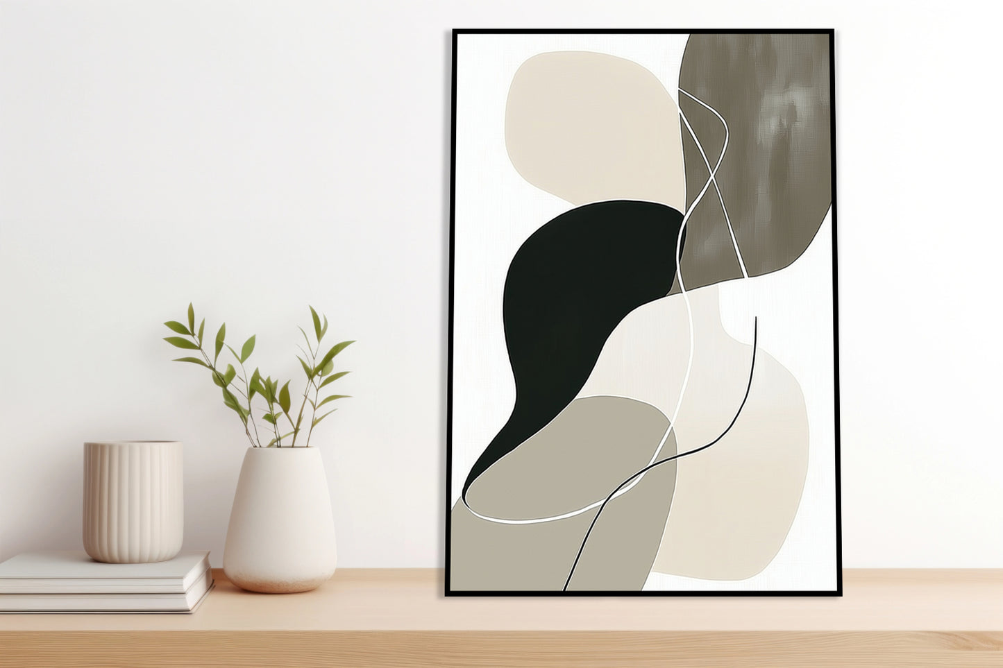 Plakat  Liniowy Minimalistyczny , Wnętrza Styl Skandynawski, Boho