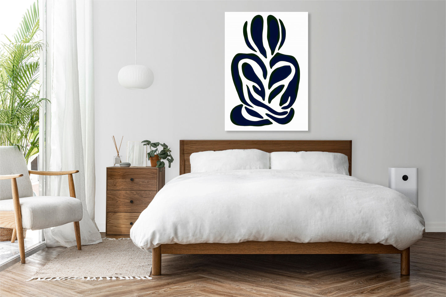 Obraz  Czułość Minimalistyczny , Wnętrza Styl Skandynawski, Boho