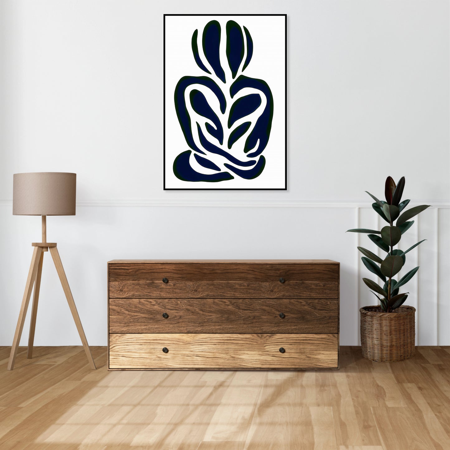 Plakat  Czułość Minimalistyczny , Wnętrza Styl Skandynawski, Boho