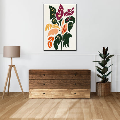 Plakat  Kwiatorośl Minimalistyczny , Wnętrza Styl Skandynawski, Boho