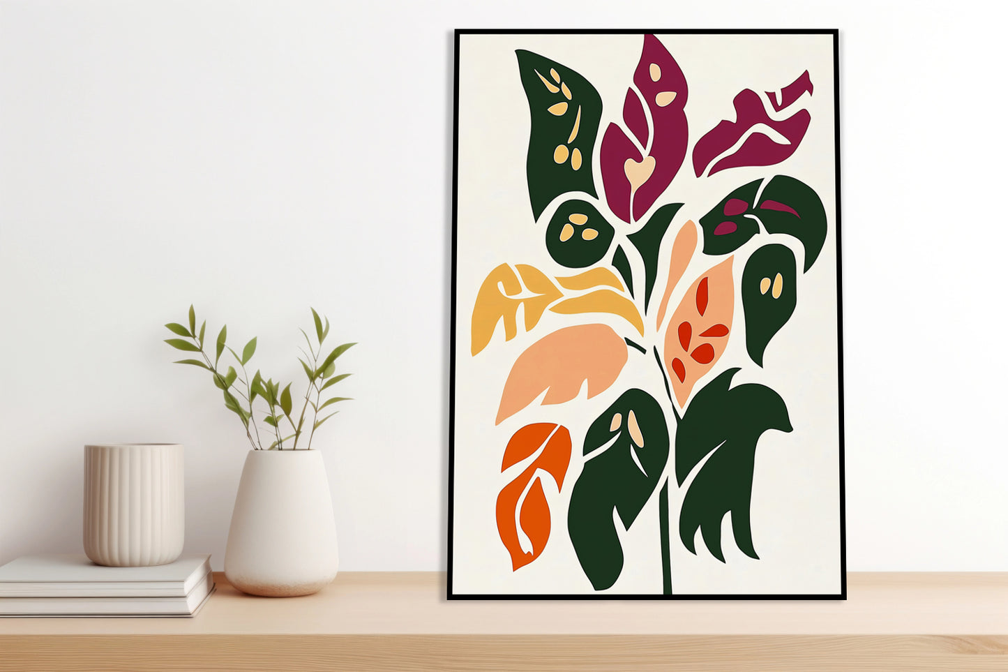 Plakat  Kwiatorośl Minimalistyczny , Wnętrza Styl Skandynawski, Boho