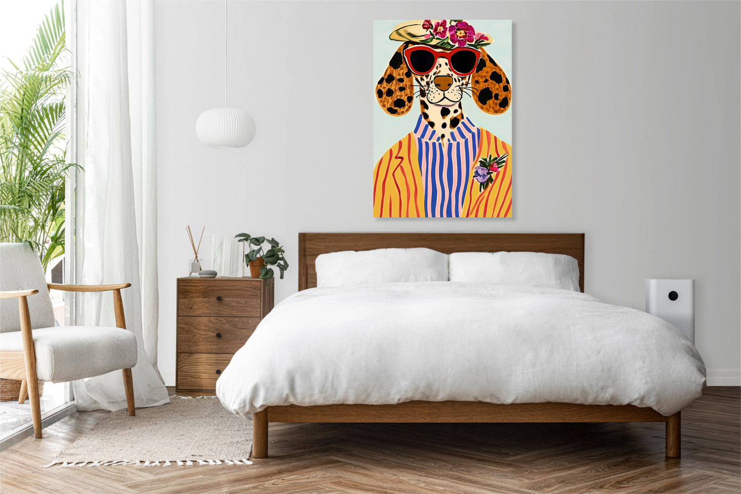 Obraz   Portret Zwierząt | Pies w Okularach | Pop Art