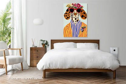 Obraz   Portret Zwierząt | Pies w Okularach | Pop Art