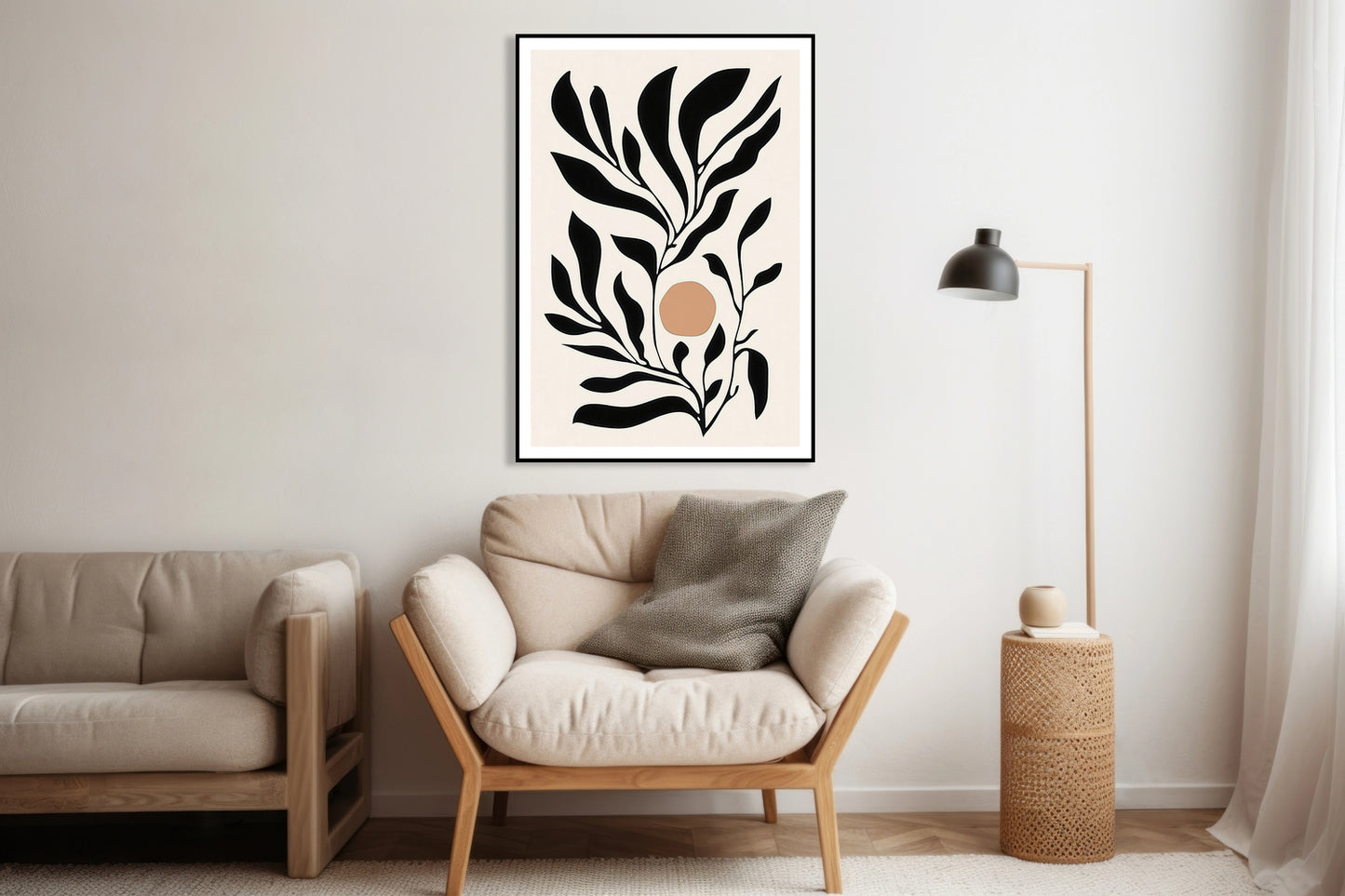 Plakat  Kwietnik  Minimalistyczny , Wnętrza Styl Skandynawski, Boho
