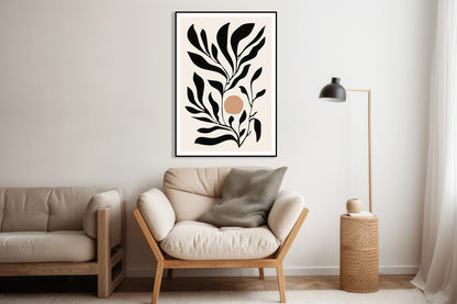 Plakat  Kwietnik  Minimalistyczny , Wnętrza Styl Skandynawski, Boho