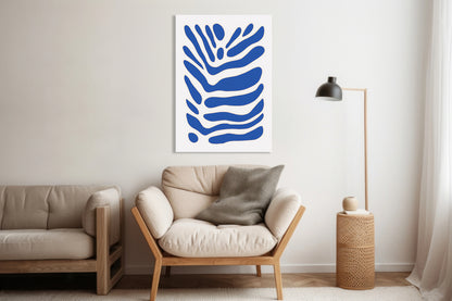 Obraz  Fala Minimalistyczny , Wnętrza Styl Skandynawski, Boho