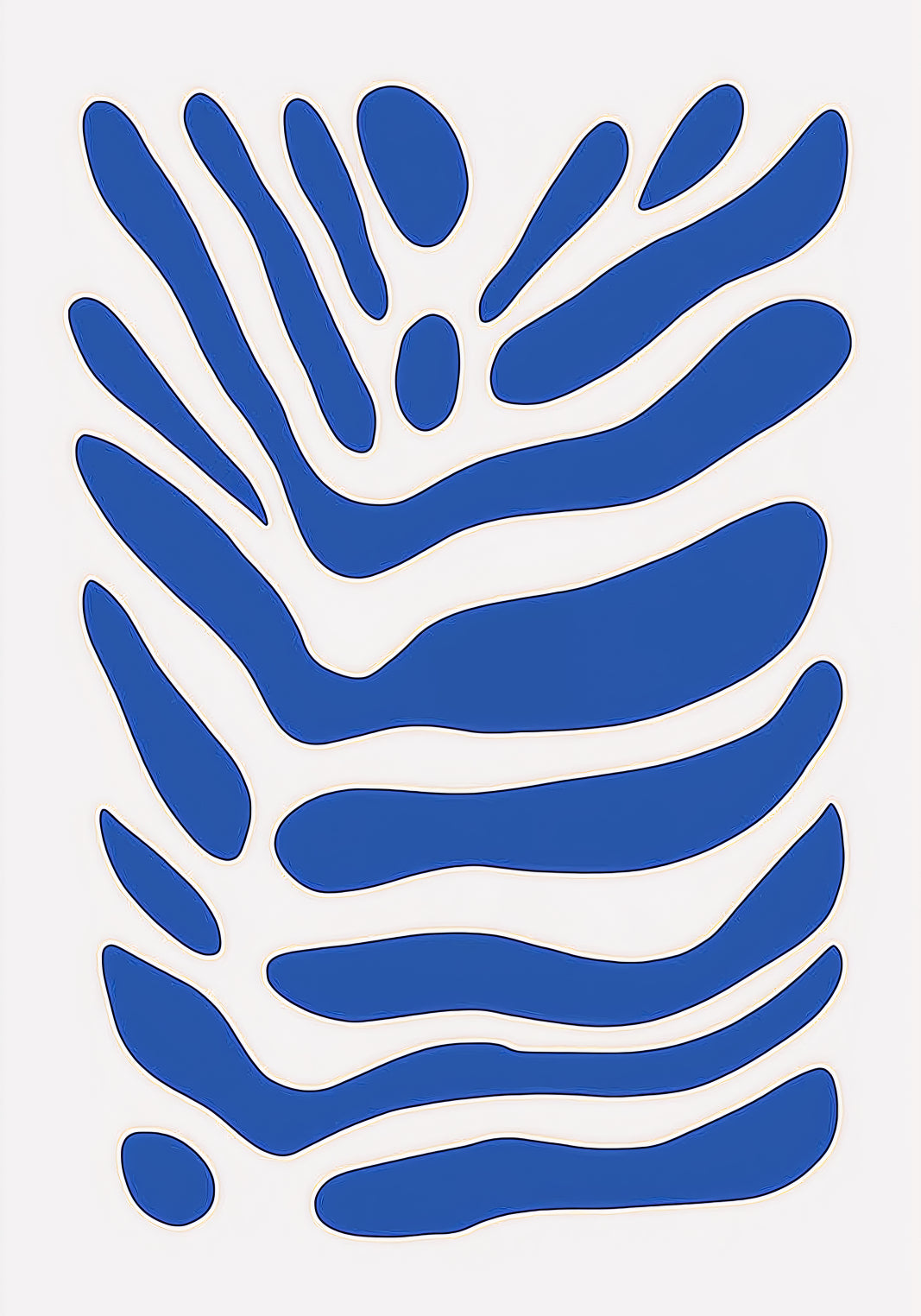 Plakat  Fala Minimalistyczny , Wnętrza Styl Skandynawski, Boho