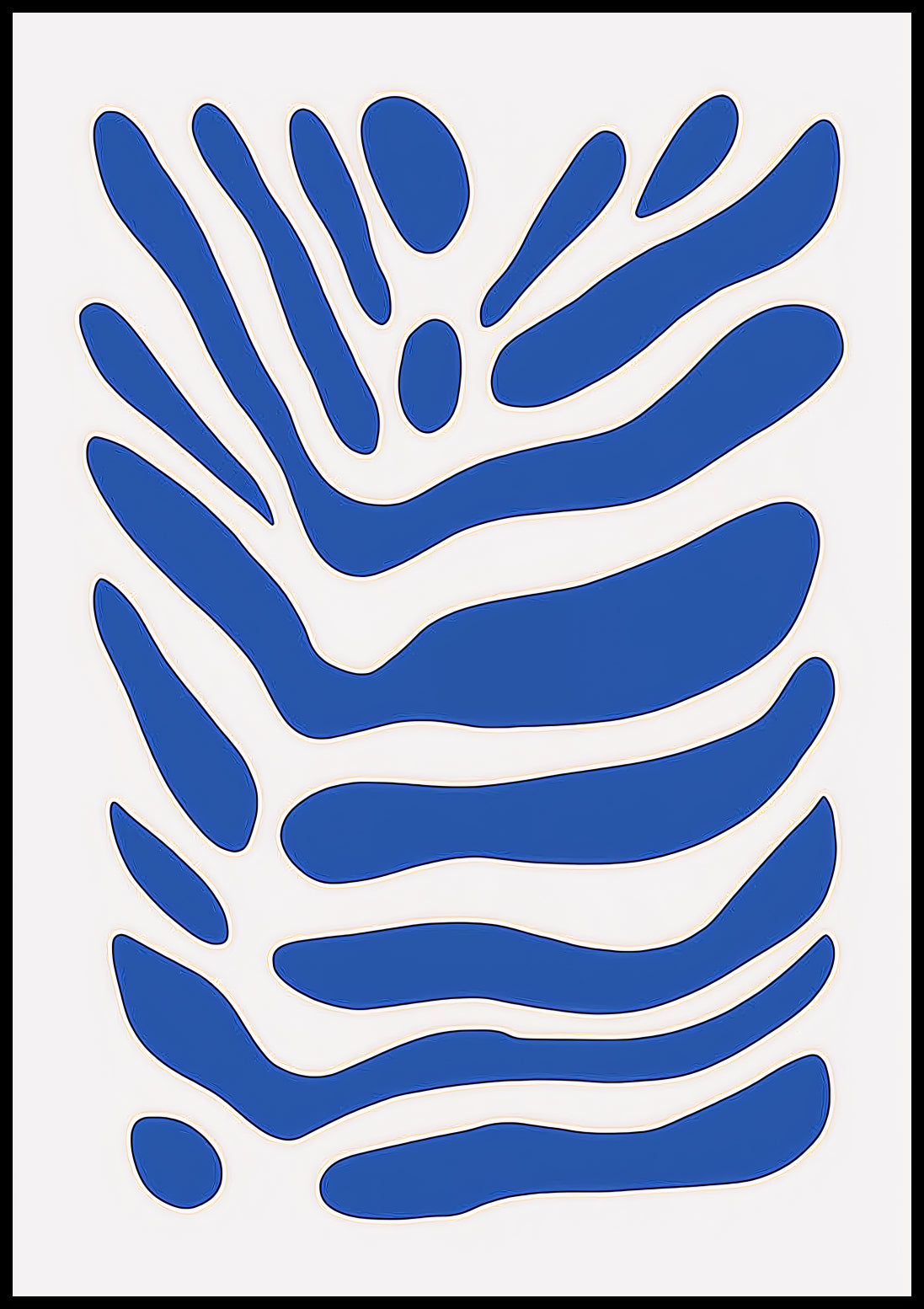 Plakat  Fala Minimalistyczny , Wnętrza Styl Skandynawski, Boho