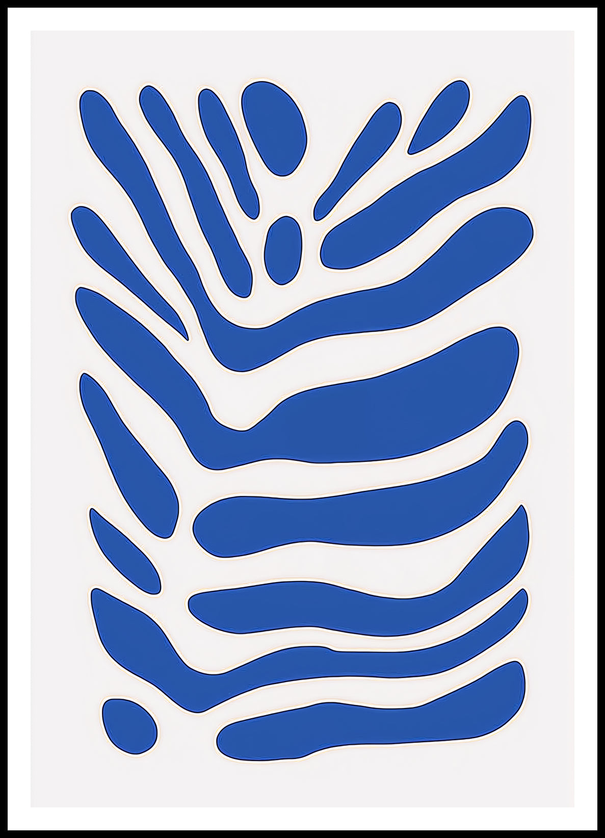 Plakat  Fala Minimalistyczny , Wnętrza Styl Skandynawski, Boho