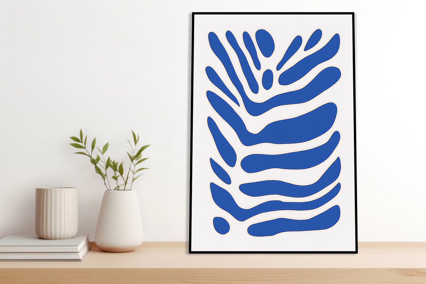 Plakat  Fala Minimalistyczny , Wnętrza Styl Skandynawski, Boho