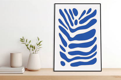 Plakat  Fala Minimalistyczny , Wnętrza Styl Skandynawski, Boho