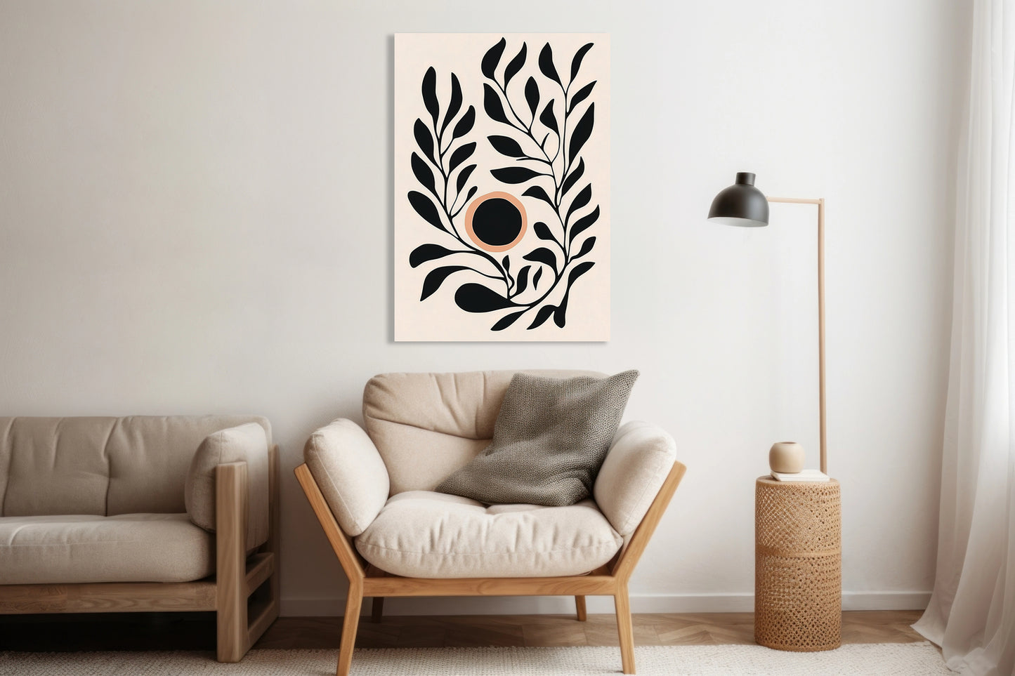 Obraz  Kwietnik 2 Minimalistyczny , Wnętrza Styl Skandynawski, Boho