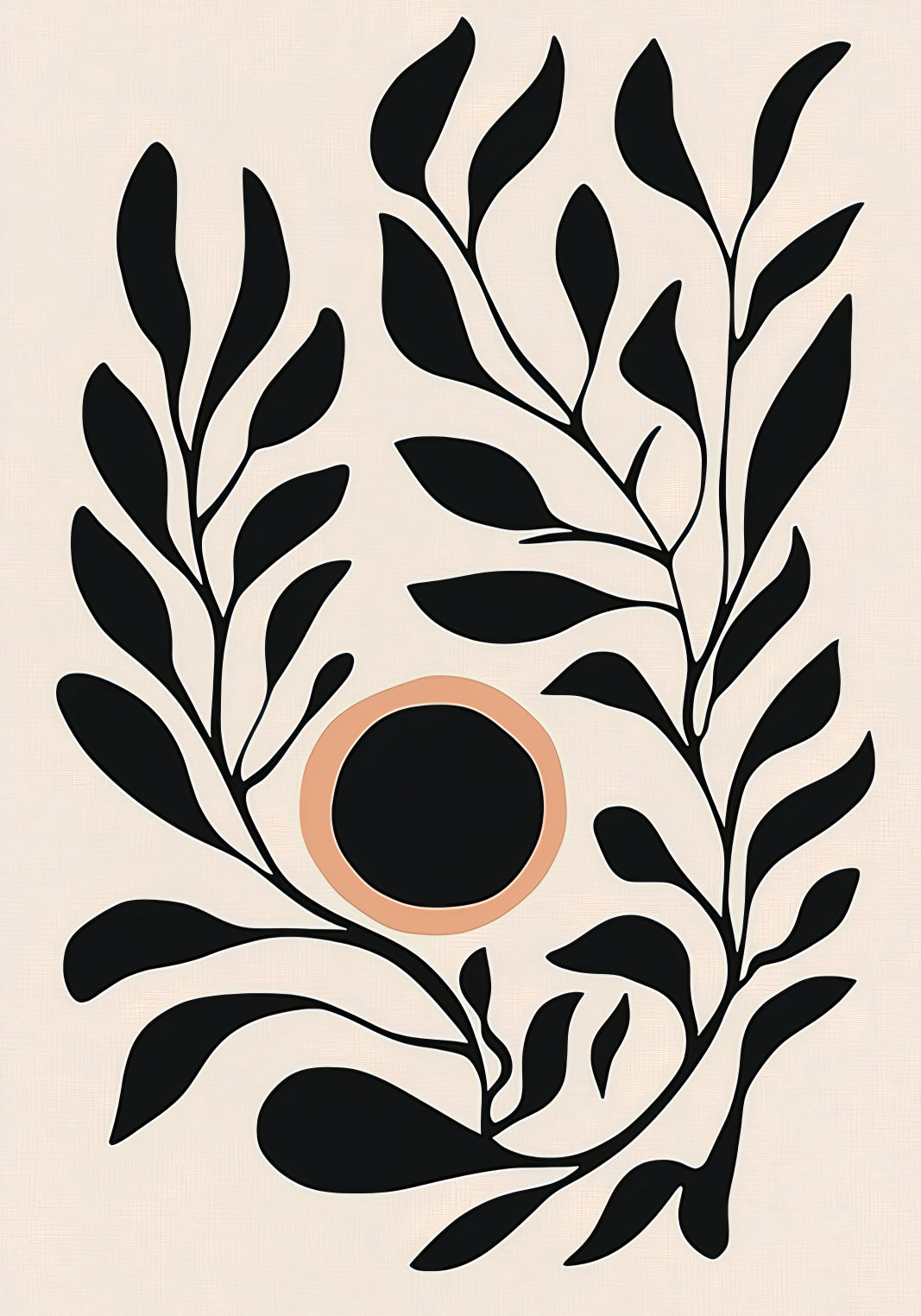 Plakat  Kwietnik 2 Minimalistyczny , Wnętrza Styl Skandynawski, Boho