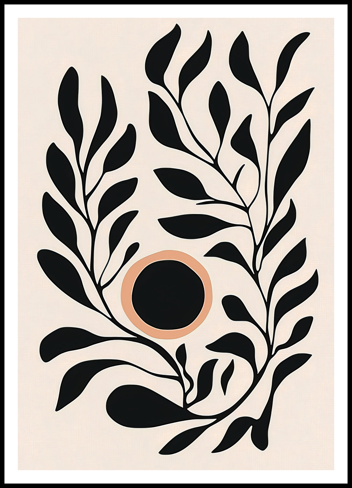 Plakat  Kwietnik 2 Minimalistyczny , Wnętrza Styl Skandynawski, Boho