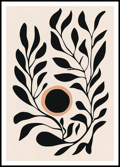 Plakat  Kwietnik 2 Minimalistyczny , Wnętrza Styl Skandynawski, Boho